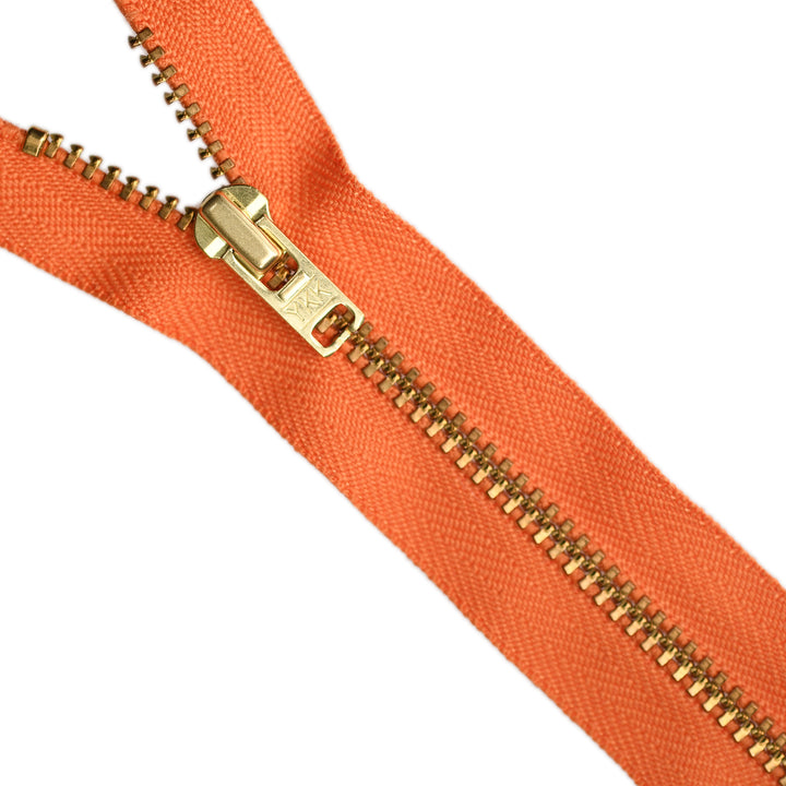 YKK METAL CLOSED-END ZIP NO.4.5 GOLD COL 523
