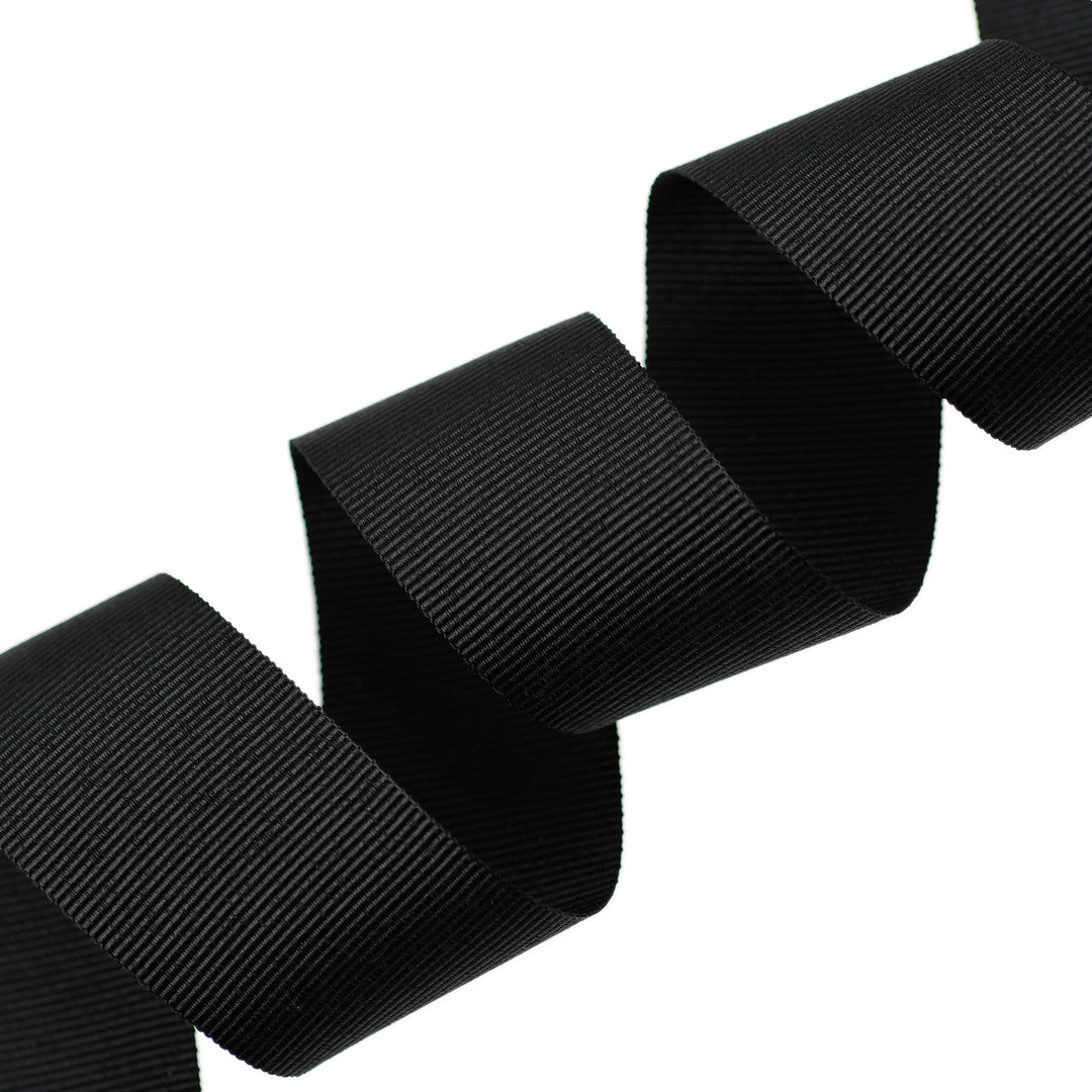 FRENCH GROSGRAIN RIBBON - BLACK