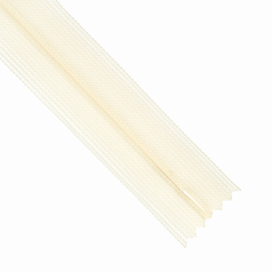 YKK INVISIBLE MESH ZIP COL 801 CREAM