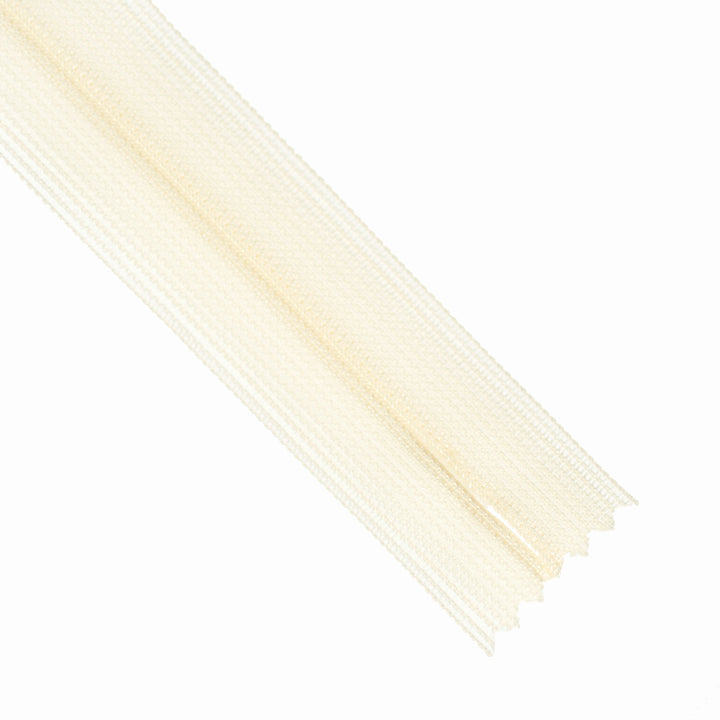 YKK INVISIBLE MESH ZIP COL 801 CREAM