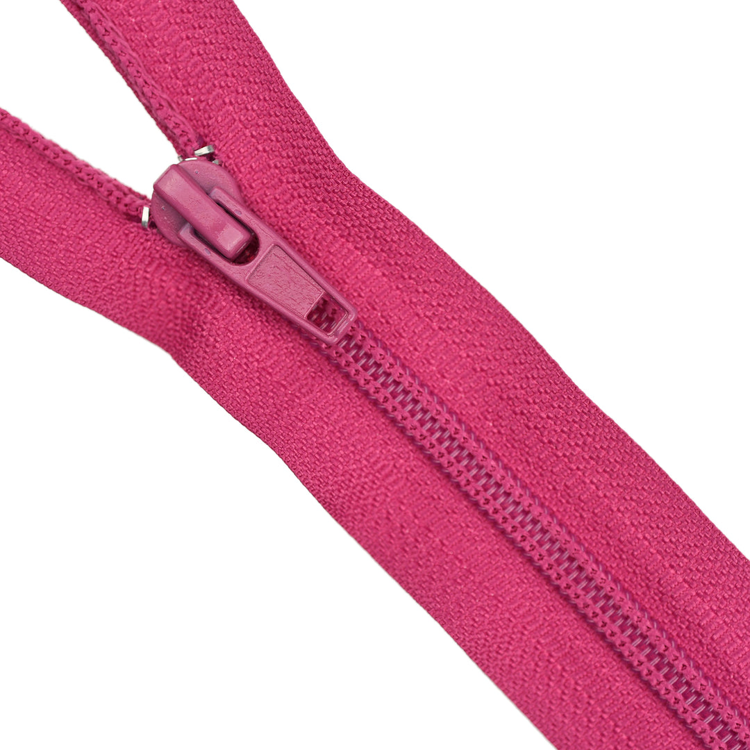 NYLON OPEN-END ZIP NO.5 COL FUSCHIA