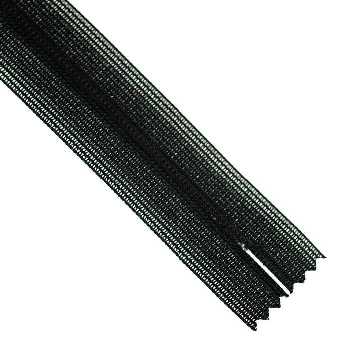 YKK INVISIBLE MESH ZIP COL 580 BLACK