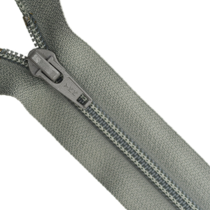 YKK NYLON OPEN-END ZIP NO.5 COL 912 ASH GREY