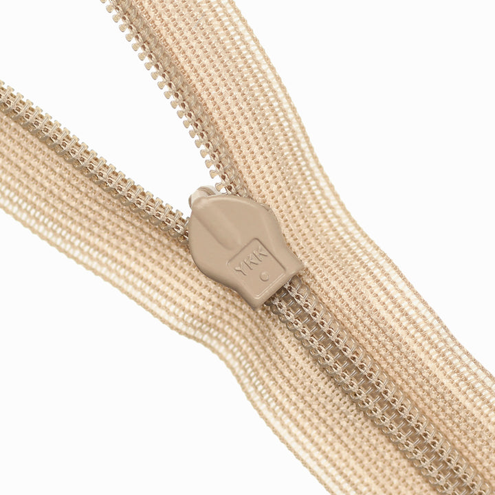 YKK INVISIBLE MESH ZIP COL 573 BEIGE
