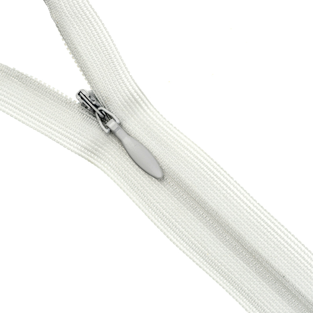 YKK INVISIBLE MESH ZIP COL 316 SILVER GREY
