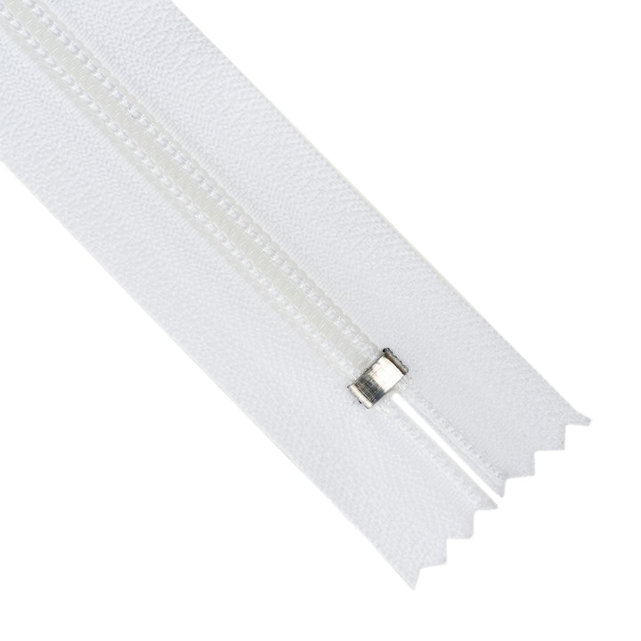 YKK NYLON CLOSED-END NO.5 ZIP COL 501 WHITE