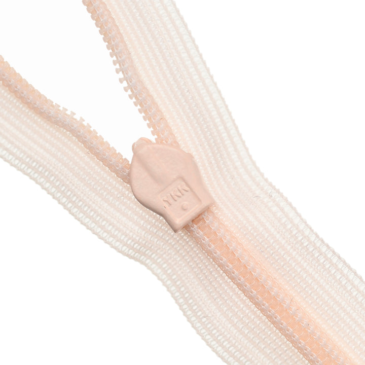 YKK INVISIBLE MESH ZIP COL 293 PASTEL PINK