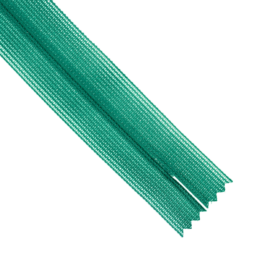 YKK INVISIBLE MESH ZIP COL 878 EMERALD GREEN