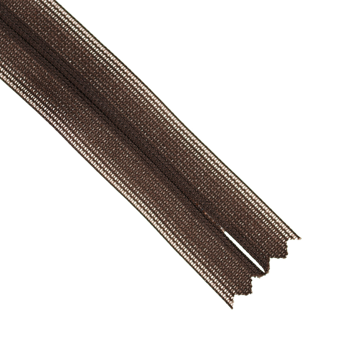 YKK INVISIBLE MESH ZIP COL 570 BROWN