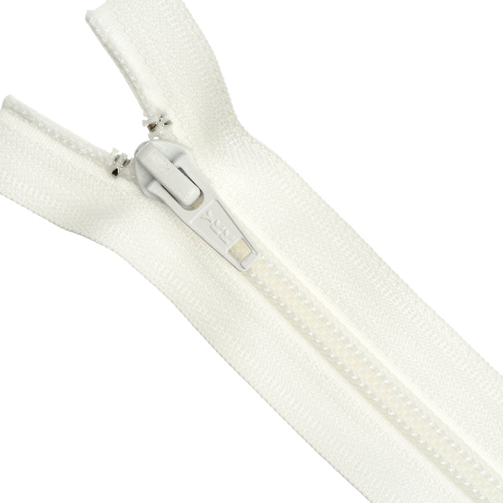 YKK NYLON OPEN-END ZIP NO.5 COL 030 OFF-WHITE/ LIGHT IVORY