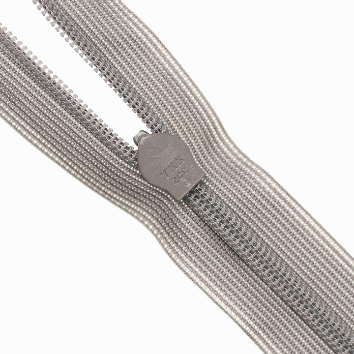 YKK INVISIBLE MESH ZIP COL 134 MID GREY