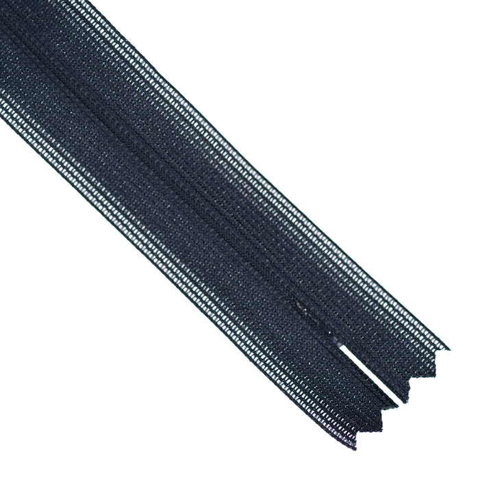 YKK INVISIBLE MESH ZIP COL 233 DARK NAVY