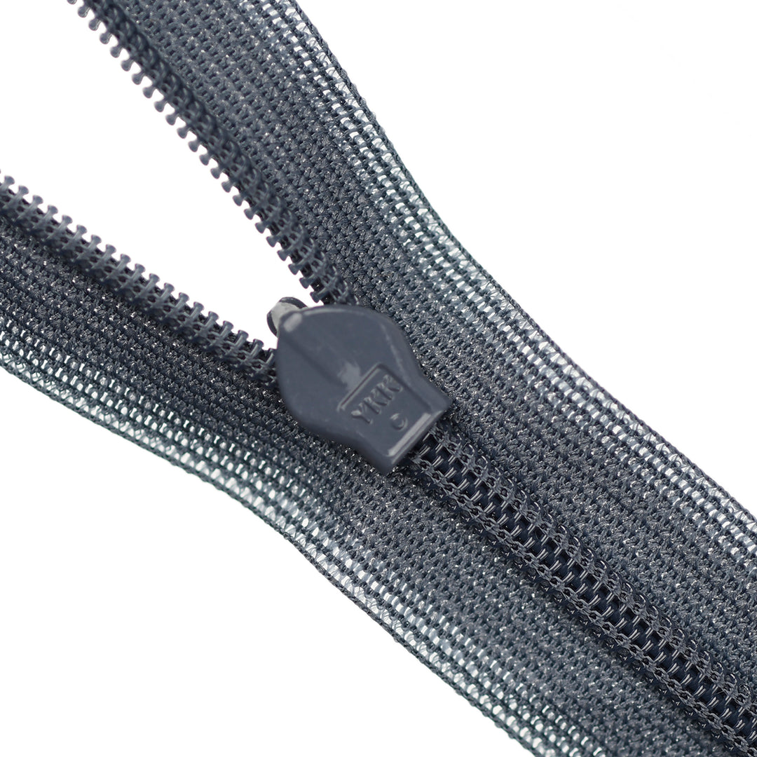 YKK INVISIBLE MESH ZIP COL 326 IRON GREY