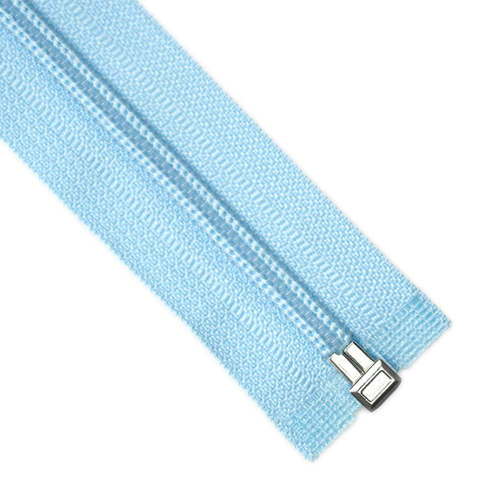 NYLON OPEN-END ZIP NO.5 COL SKY BLUE