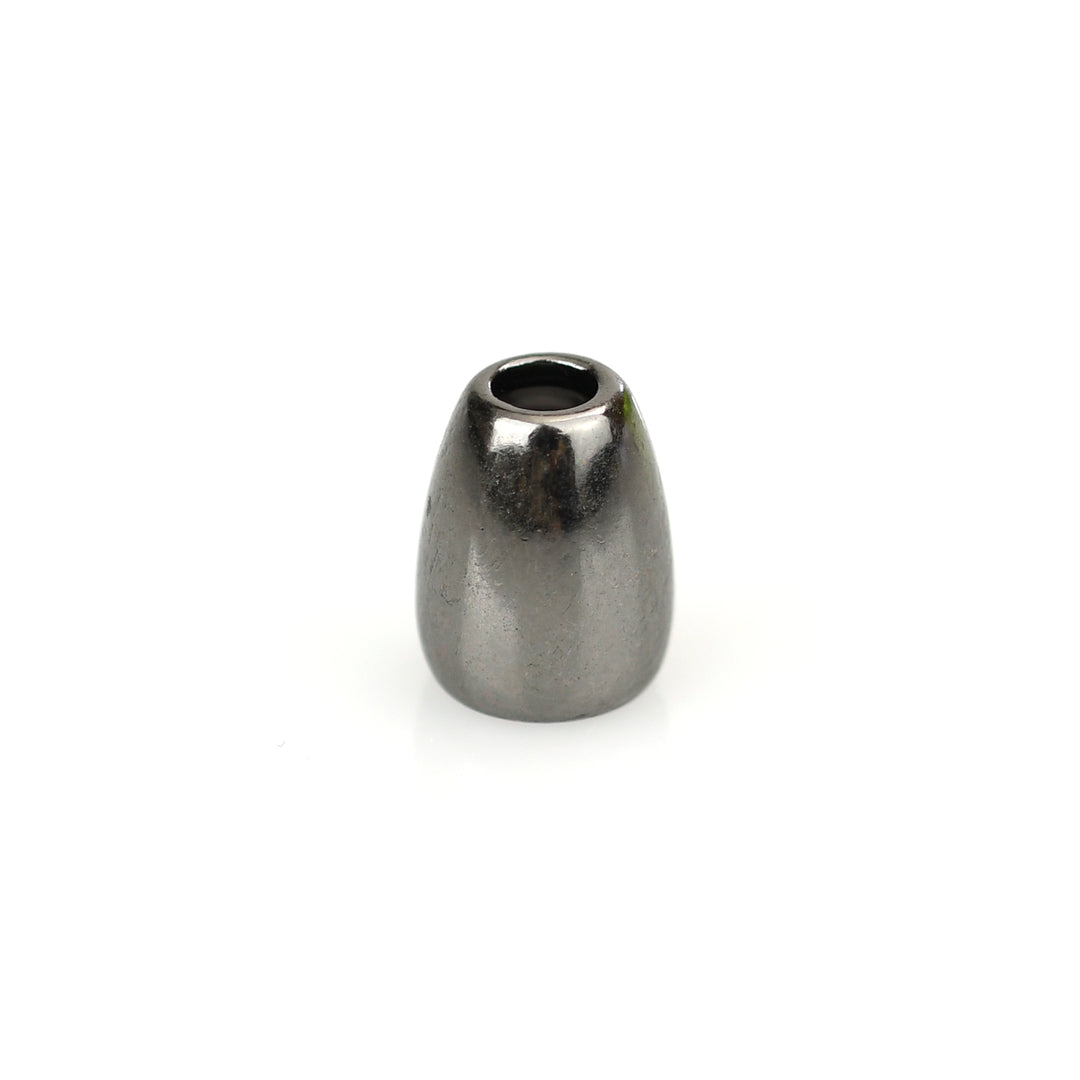 DIE-CAST METAL 10MM BULLET CORD-END PEWTER