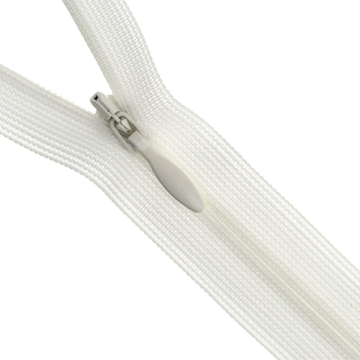 YKK INVISIBLE MESH ZIP COL 030 OFF-WHITE/ LIGHT IVORY