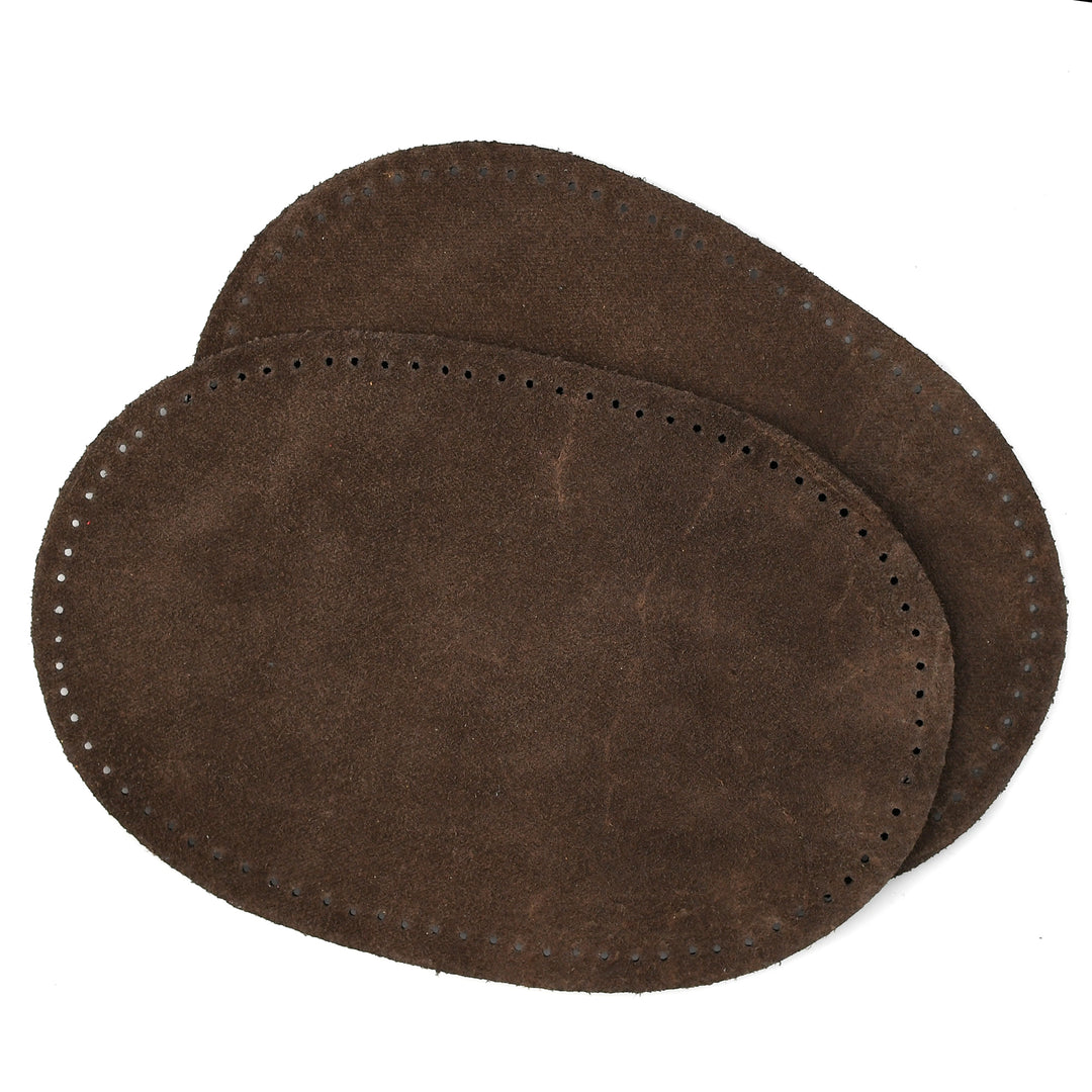 AUSTRALIAN-MADE SUEDE ELBOW PATCHES COL CHOCOLATE