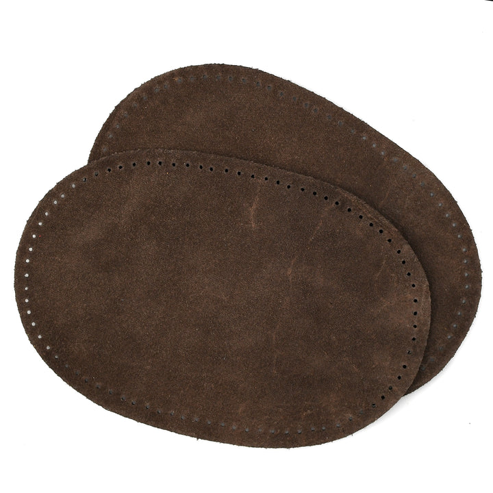 AUSTRALIAN-MADE SUEDE ELBOW PATCHES COL CHOCOLATE