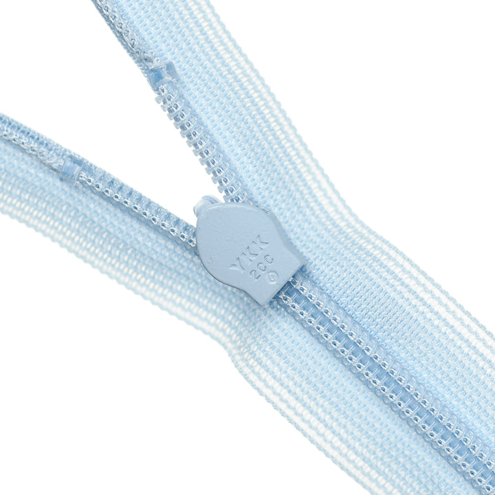 YKK INVISIBLE MESH ZIP COL 350 LIGHT CORNFLOWER