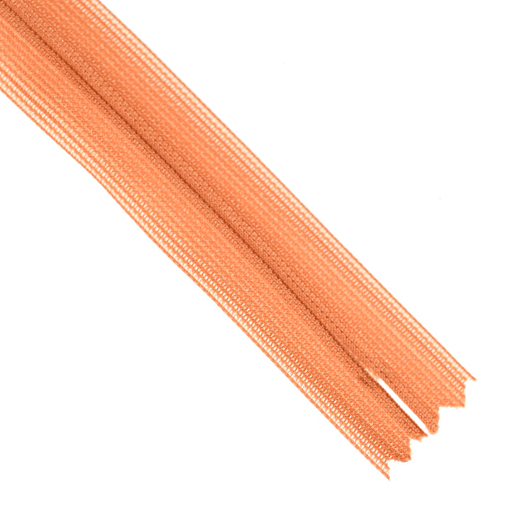 YKK INVISIBLE MESH ZIP COL 807 BRIGHT RUST