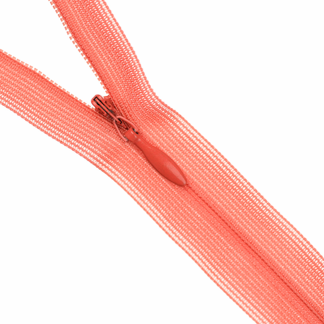 YKK INVISIBLE MESH ZIP COL 816 PAPAYA