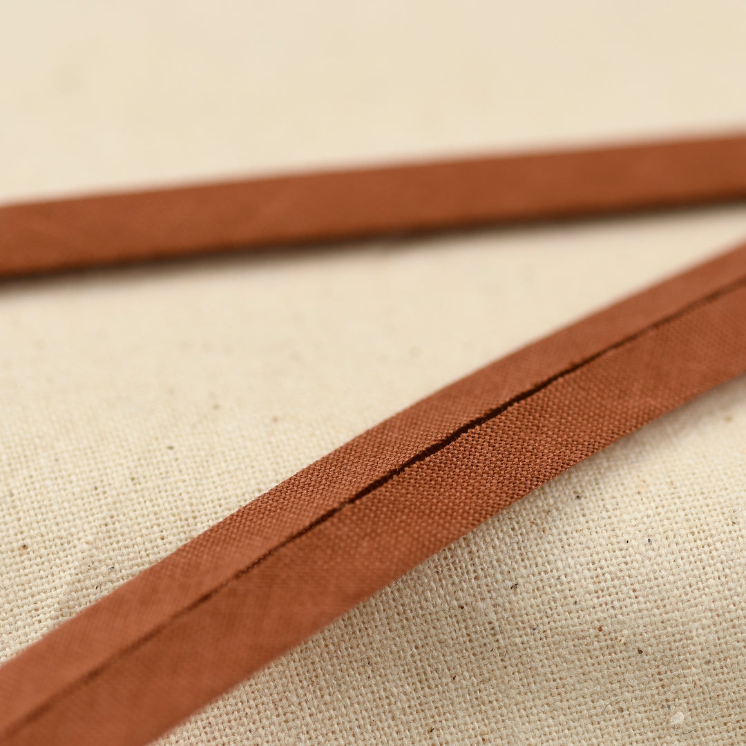 POLY-COTTON BIAS BINDING TAN