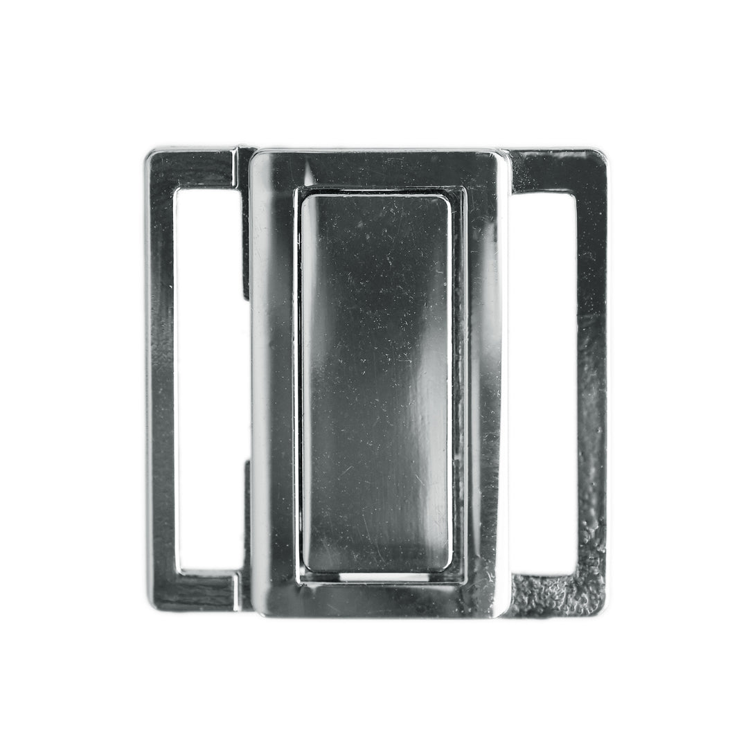 20MM DIE-CAST METAL BACK CLASP SILVER