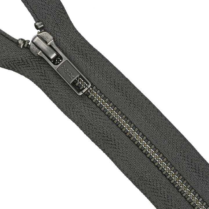 YKK METAL OPEN-END ZIP NO.5 ANTIQUE NICKEL COL 076