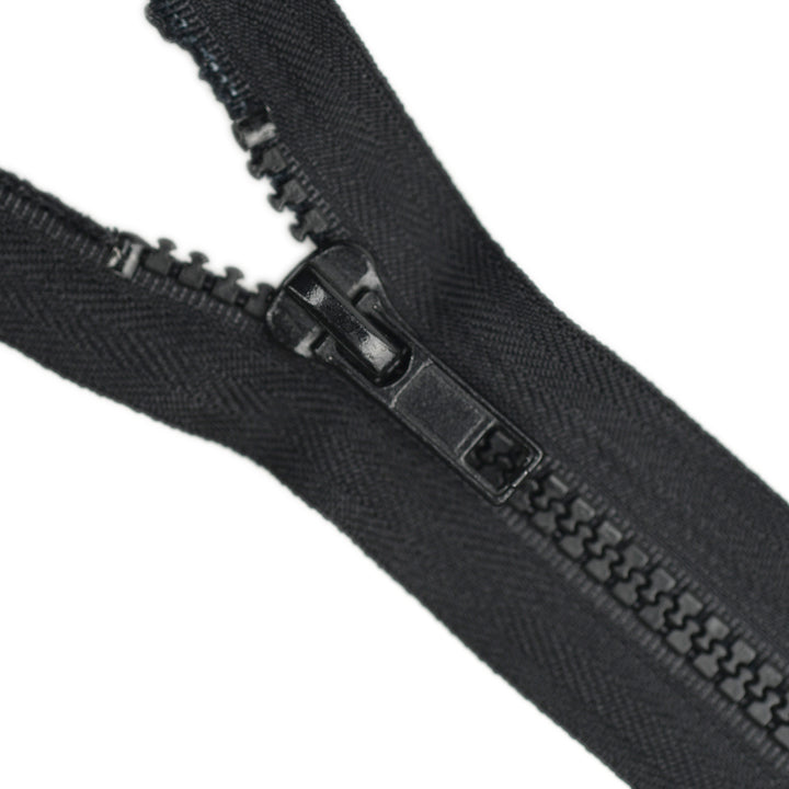 CHUNKY OPEN-END TWO-WAY ZIP NO.5 COL BLACK