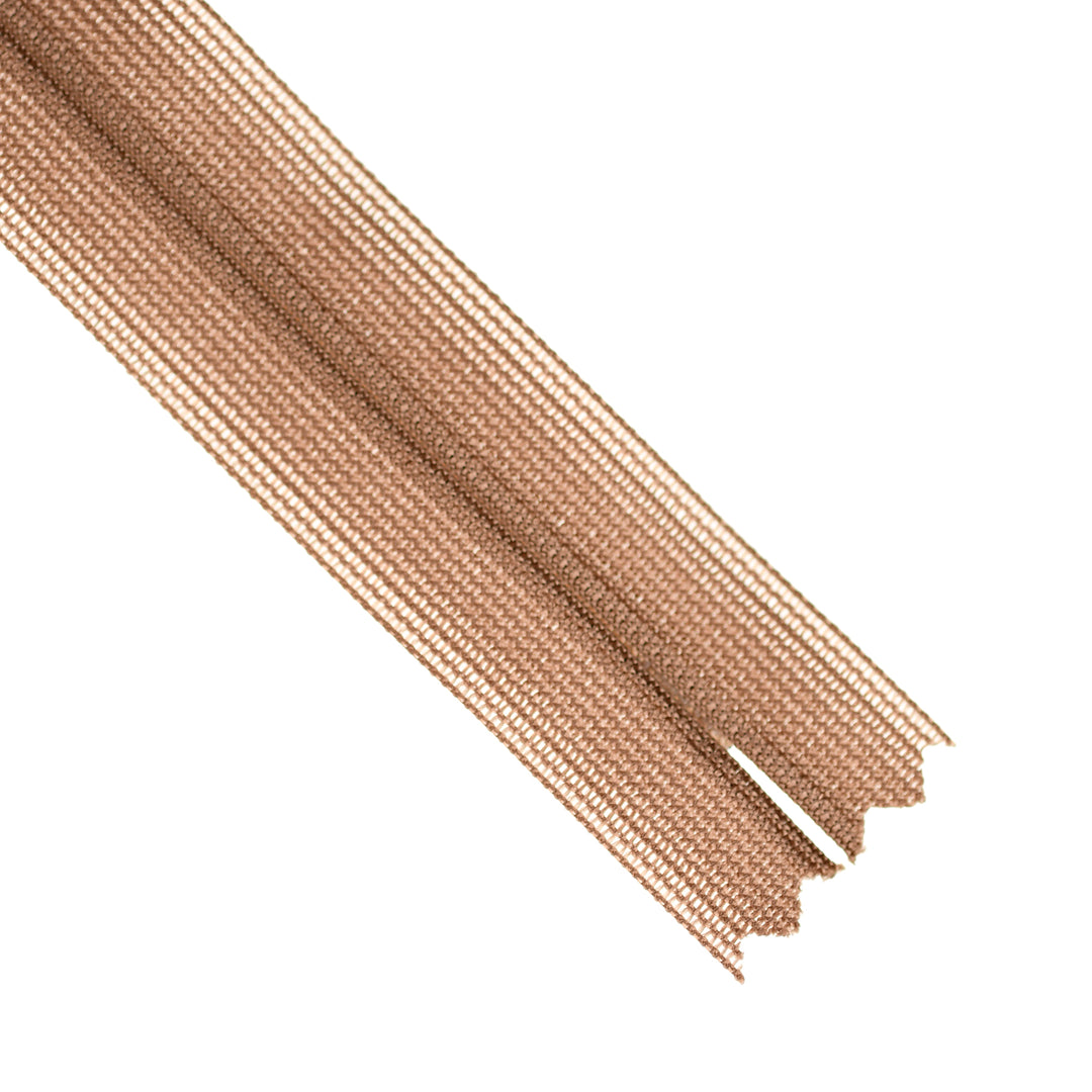 YKK INVISIBLE MESH ZIP COL 854 COCOA