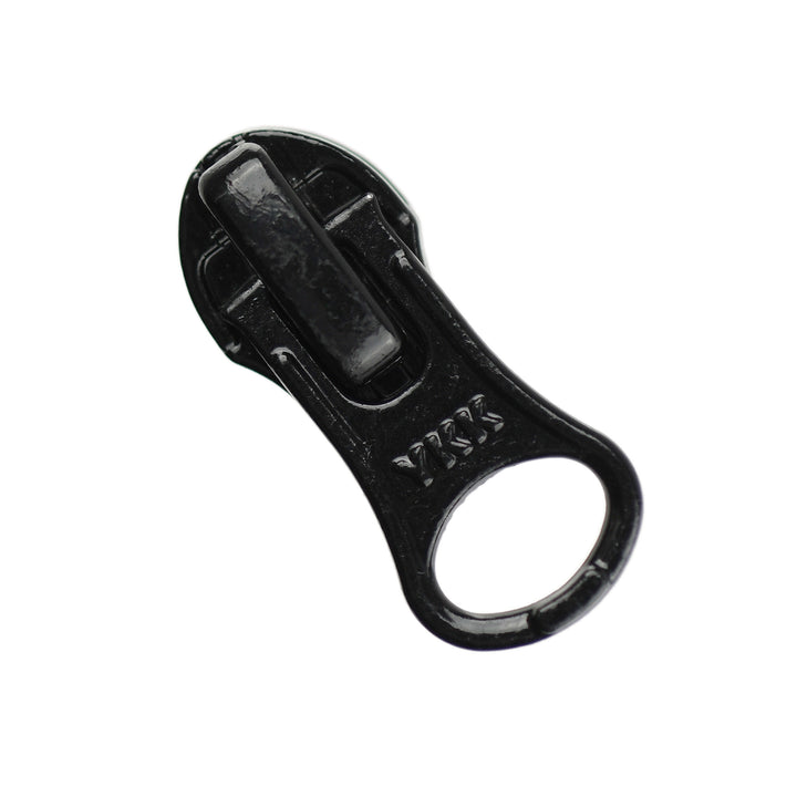 IN-REVERSE SHORT SLIDER FOR YKK NYLON COIL ZIPS - BLACK