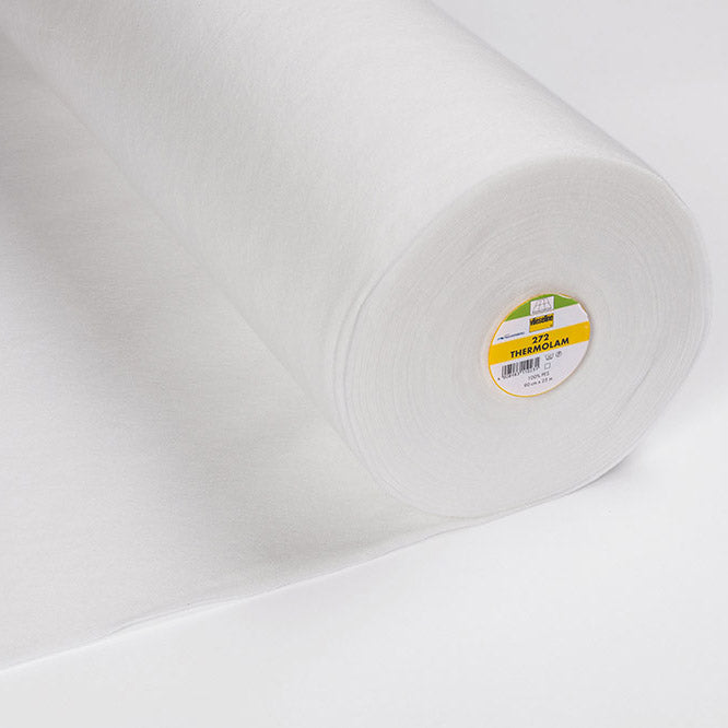 90CM VLIESELINE THERMOLAM 272 HEAVY LOFT FLEECE/BATTING WHITE