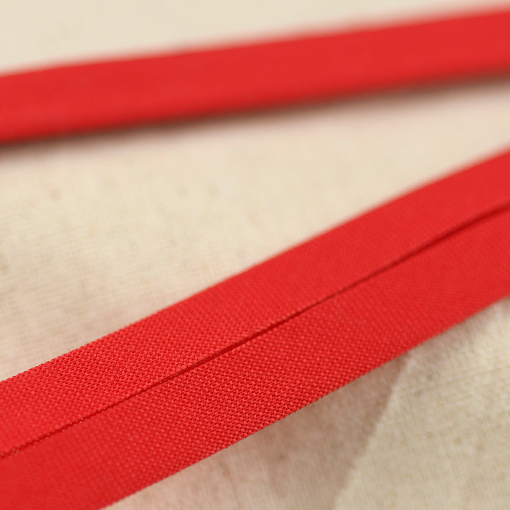 POLY-COTTON BIAS BINDING RED