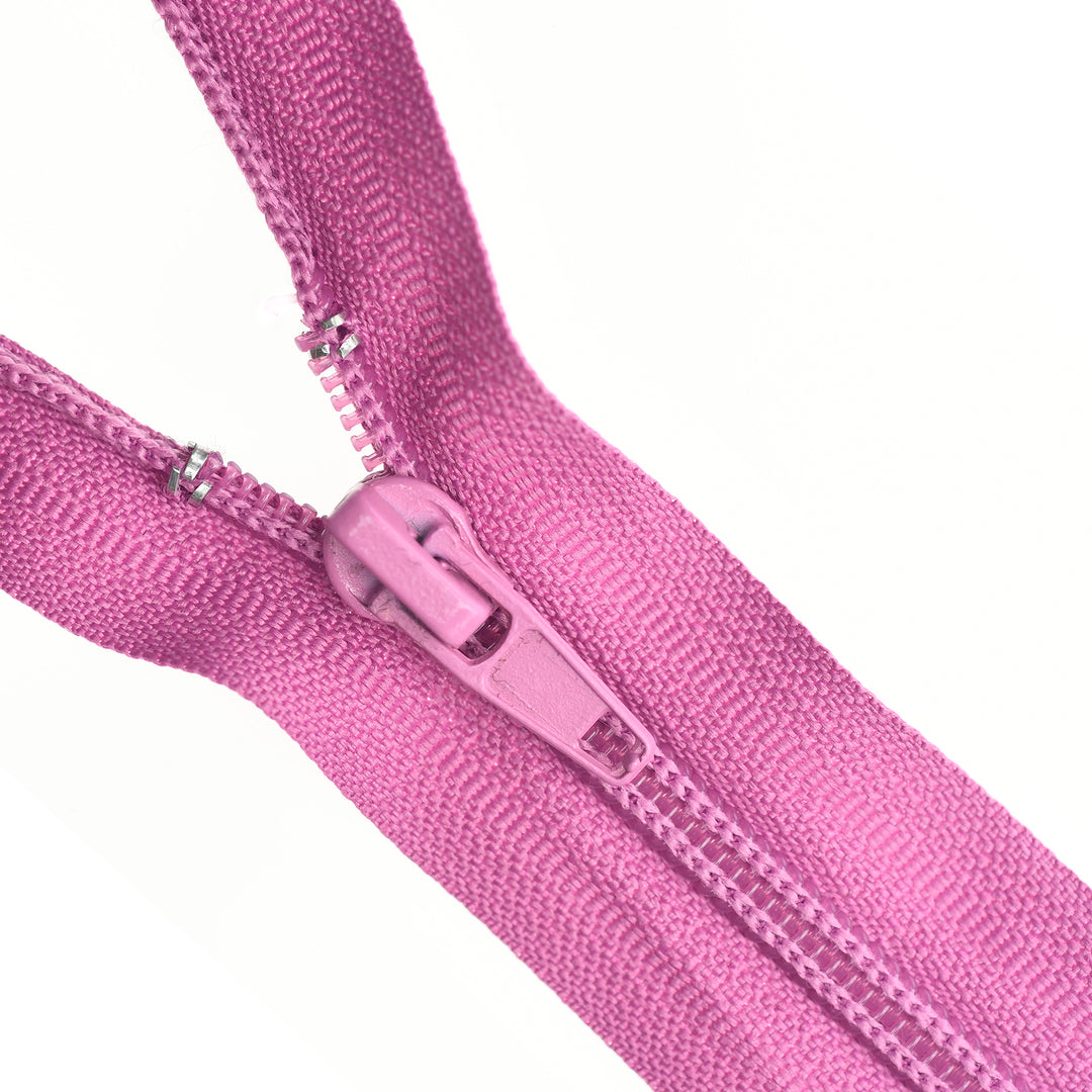 NYLON OPEN-END ZIP NO.5 COL DEEP ORCHID