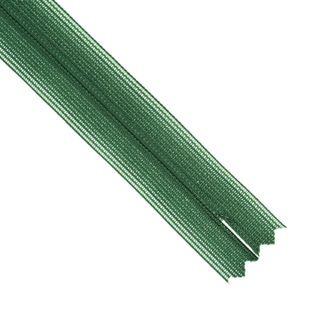 YKK INVISIBLE MESH ZIP COL 880 RACING GREEN