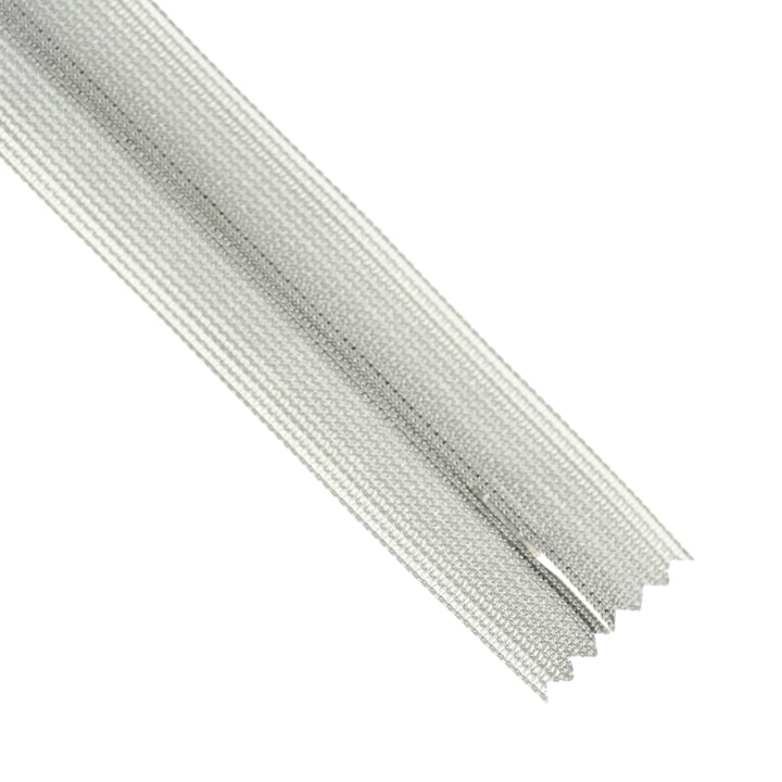 YKK INVISIBLE MESH ZIP COL 133 LIGHT GREY