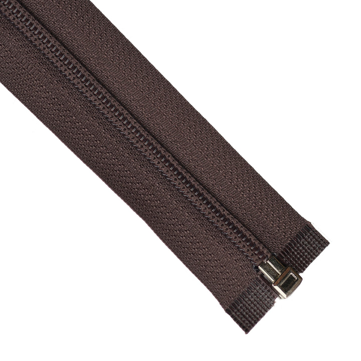 NYLON OPEN-END ZIP NO.5 COL COCOA