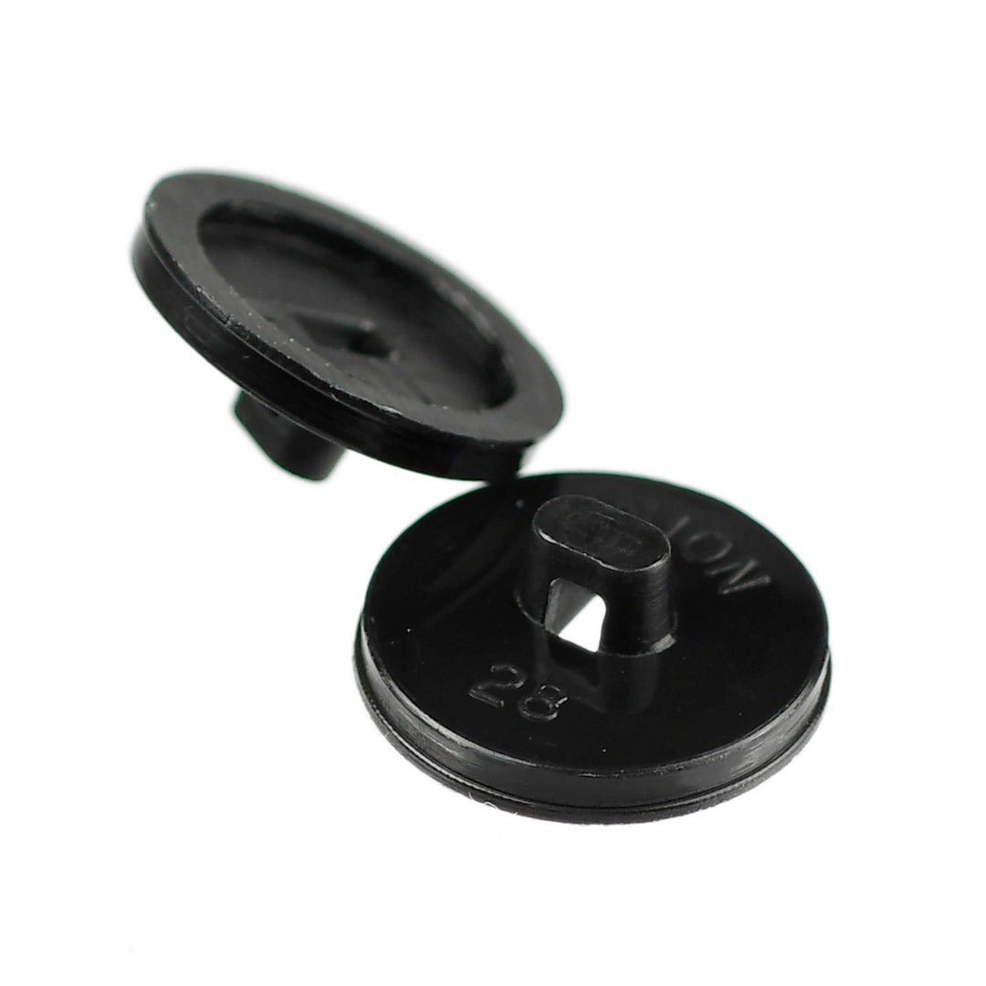 BUTTON MOULD BASE PACK 100 BLACK