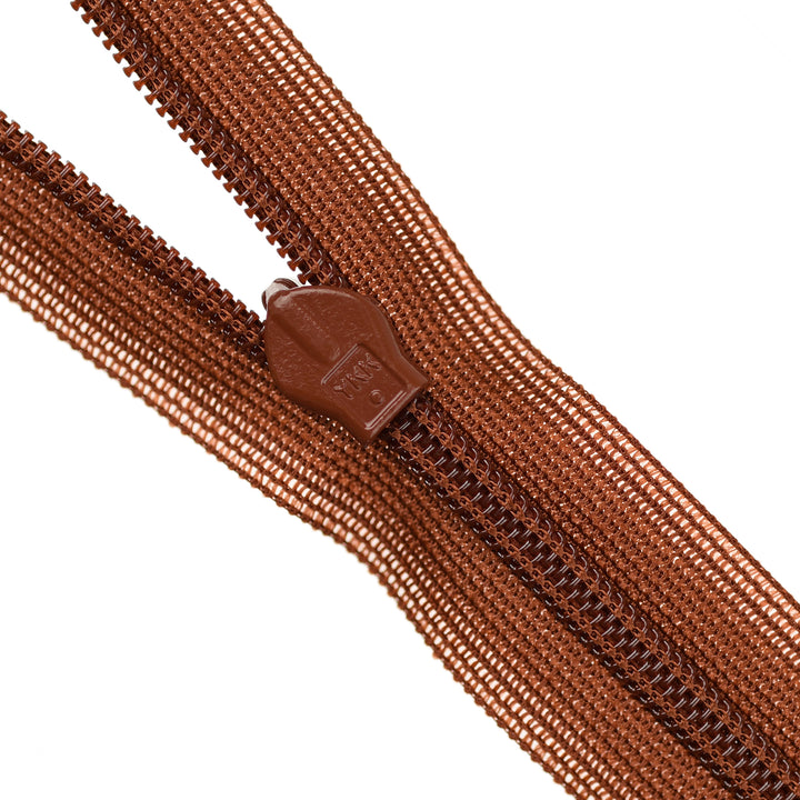 YKK INVISIBLE MESH ZIP COL 236 RUSSETT