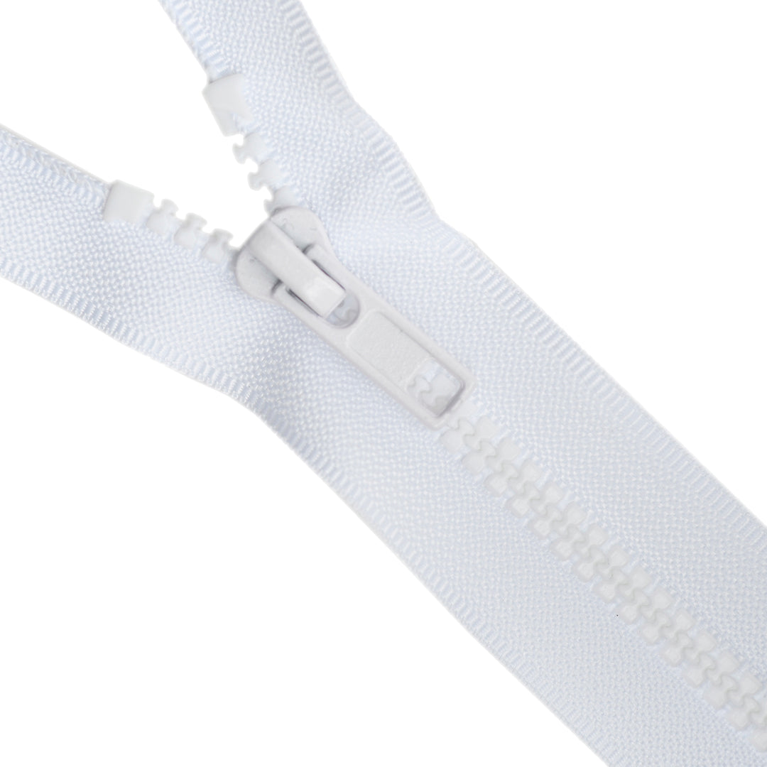 CHUNKY OPEN-END ZIP NO.5 COL WHITE