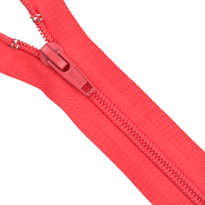 NYLON OPEN-END ZIP NO.5 COL VIVID WATERMELON