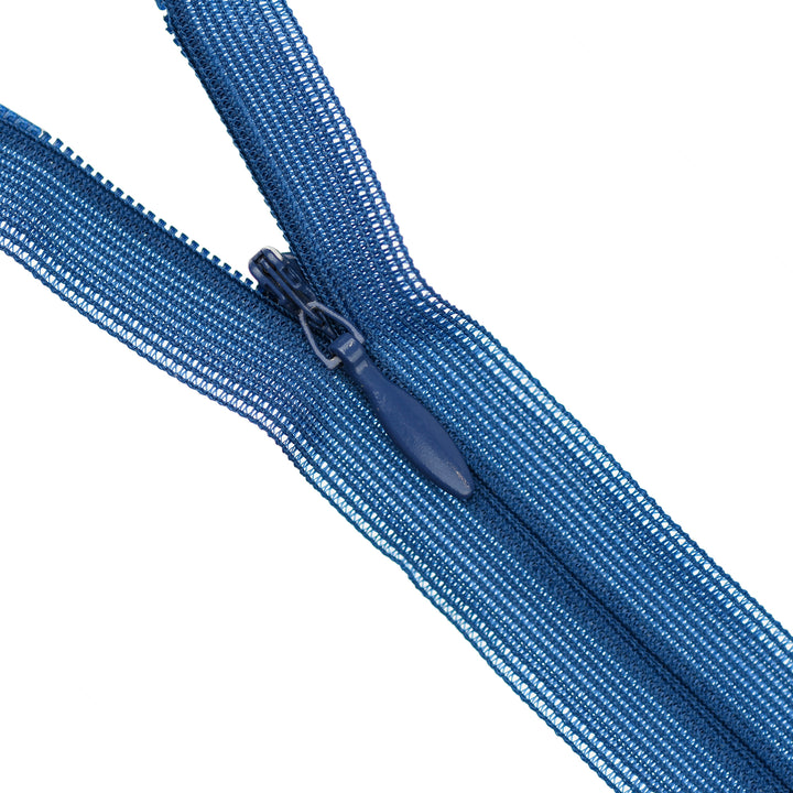 YKK INVISIBLE MESH ZIP COL 558 FRENCH BLUE
