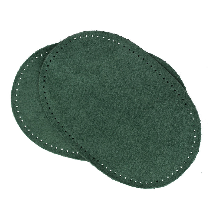 AUSTRALIAN-MADE SUEDE ELBOW PATCHES COL BOTTLE GREEN