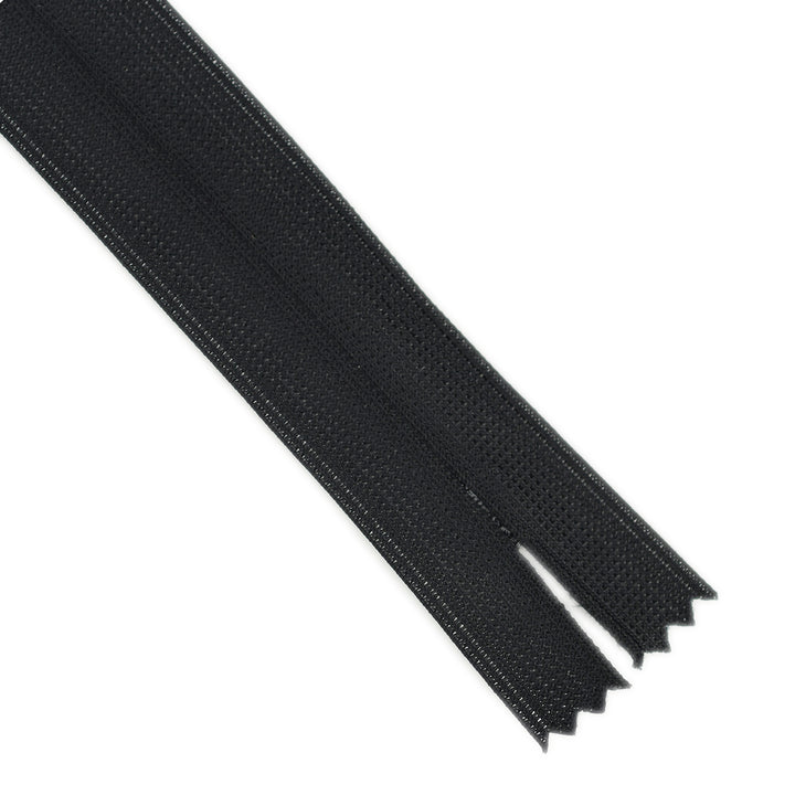 INVISIBLE ZIP COL ULTRA-BLACK