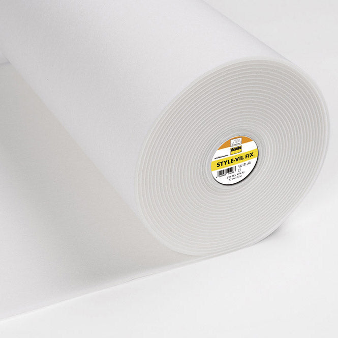 72CM VLIESELINE STYLE-VIL FIX VOLUMINOUS FOAM FUSIBLE INTERLINING 235GSM WHITE