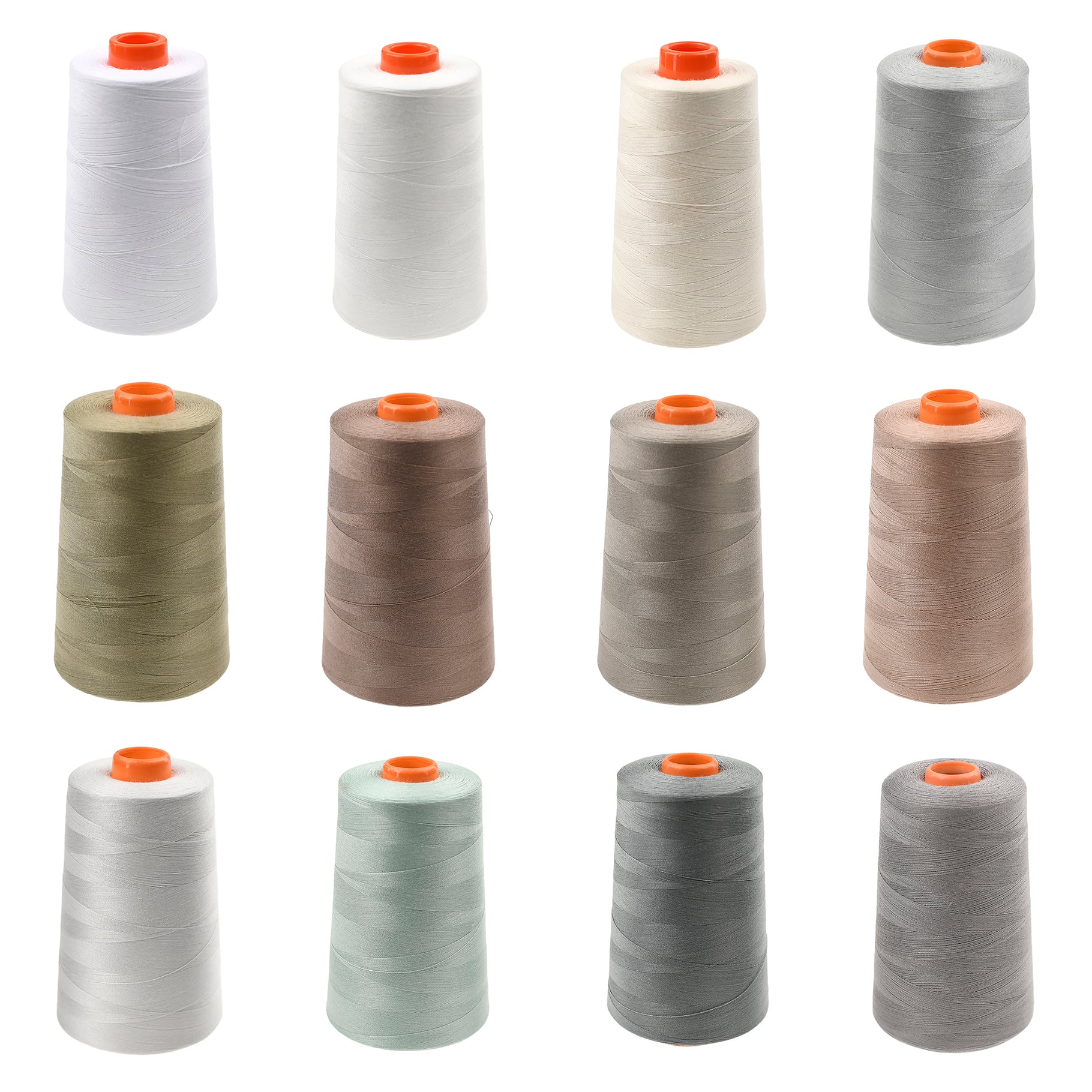 All-Purpose Thread Pack 12 X 5000m Cones Neutrals – JackStock Haberdashery