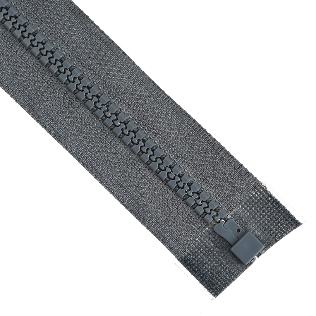 CHUNKY OPEN-END ZIP NO.5 COL GREY