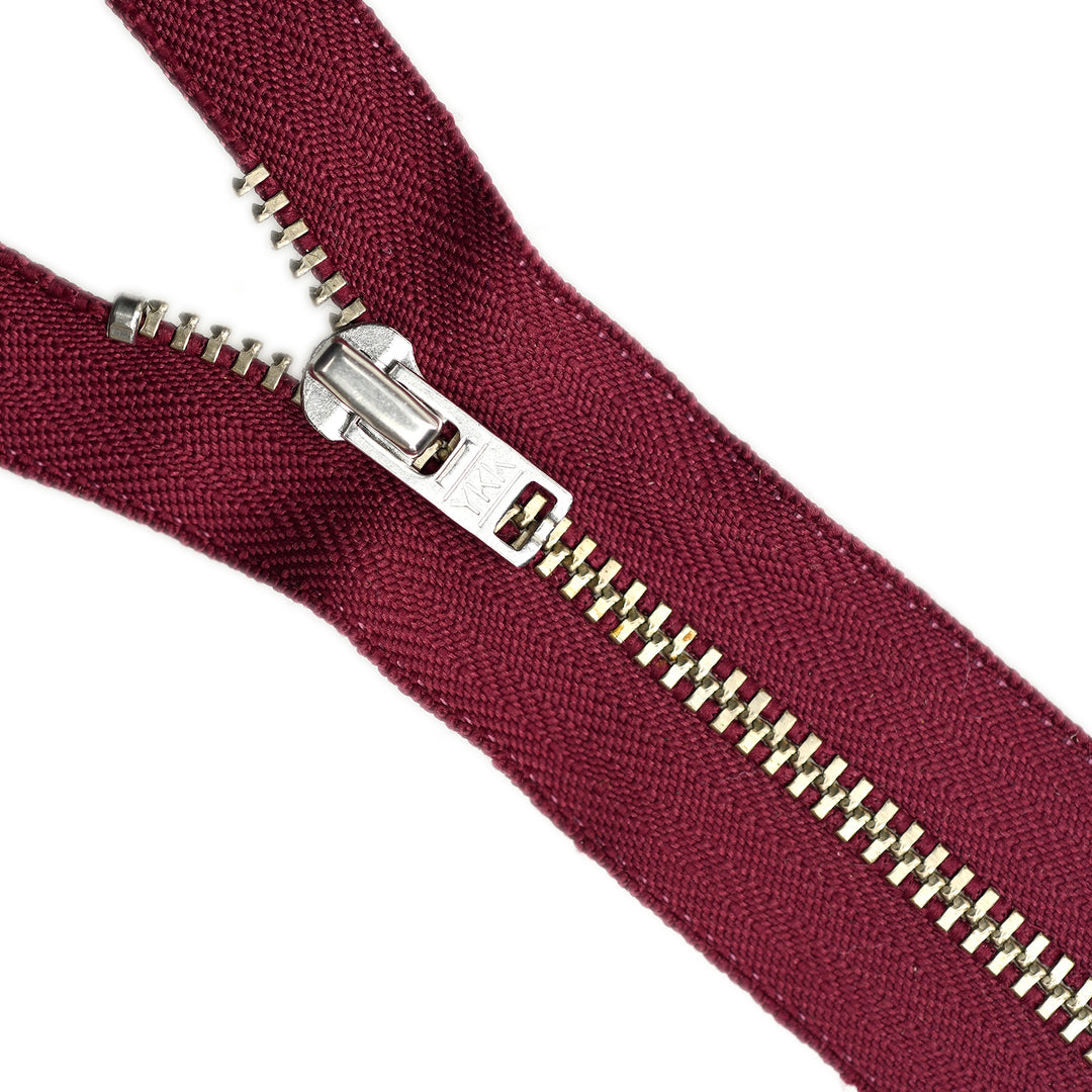 YKK METAL CLOSED-END ZIP NO.4.5 NICKEL COL 525