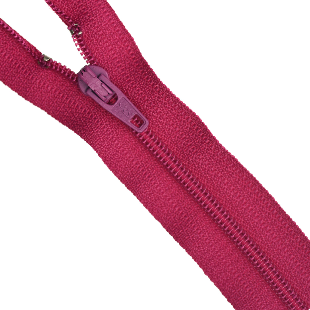 YKK NYLON CLOSED-END ZIP NO.3 COL 853 MAGENTA
