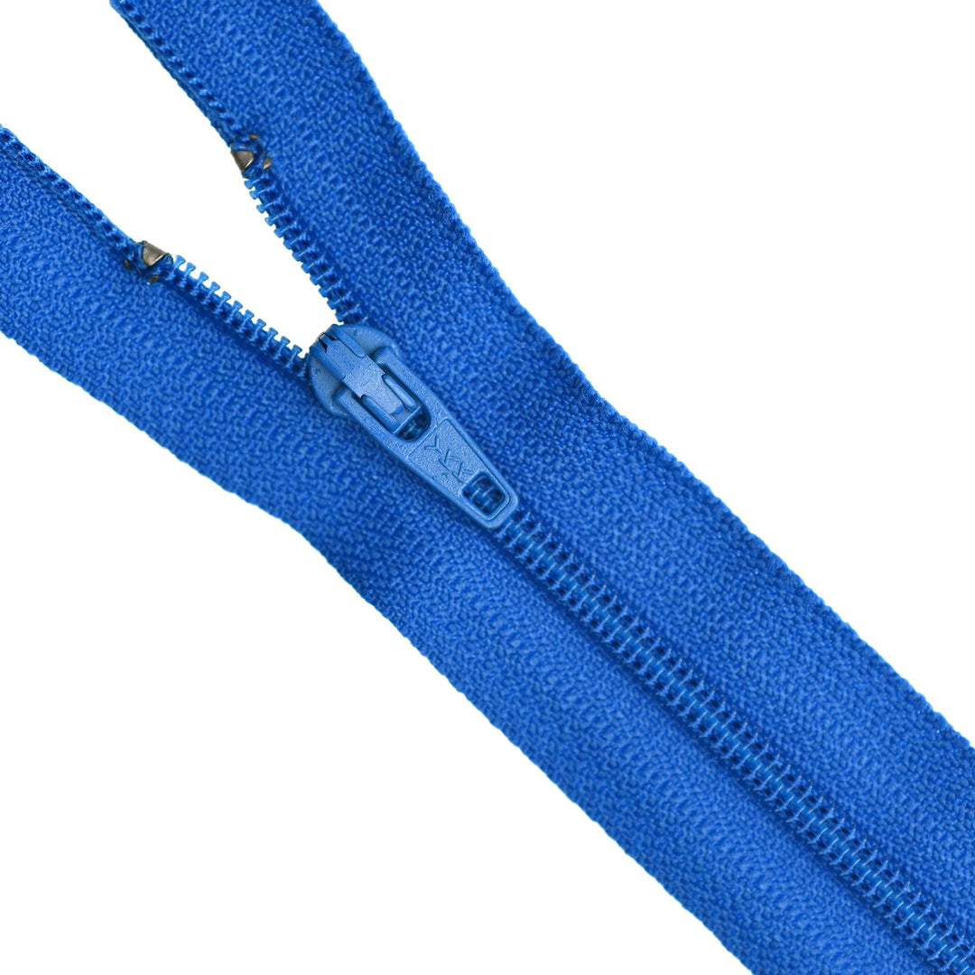 YKK NYLON CLOSED-END ZIP NO.3 COL 918 BRIGHT COBALT